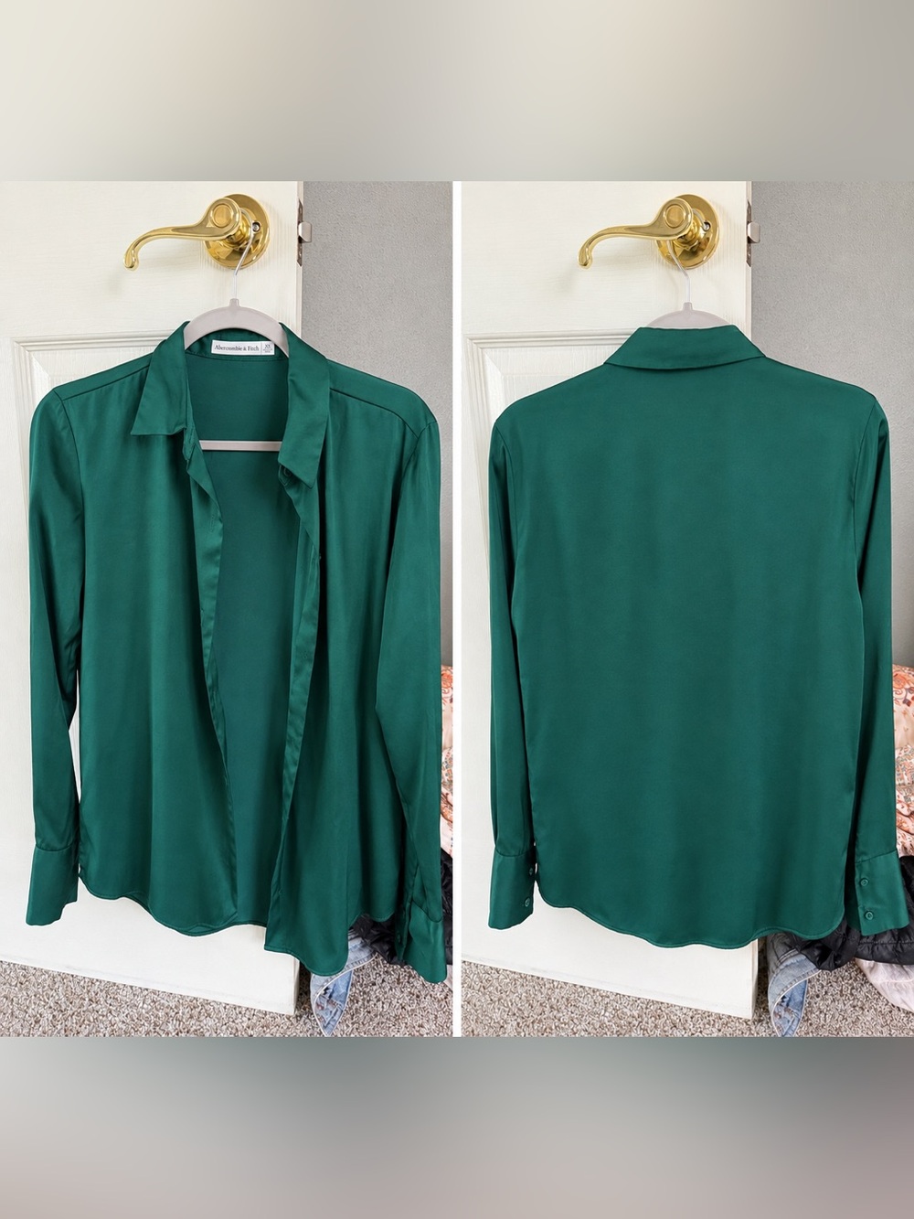 Abercrombie Satin Button Down